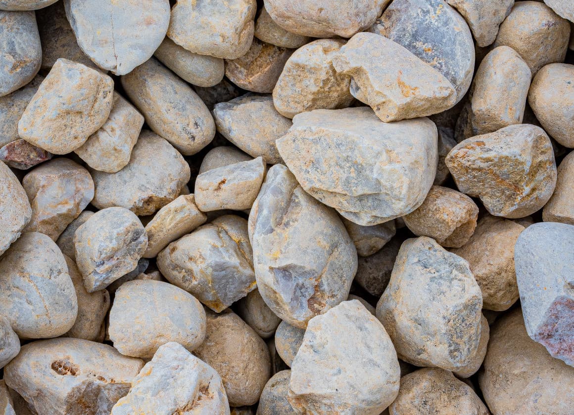 Pearl pebble decorative stone for gardens and water features