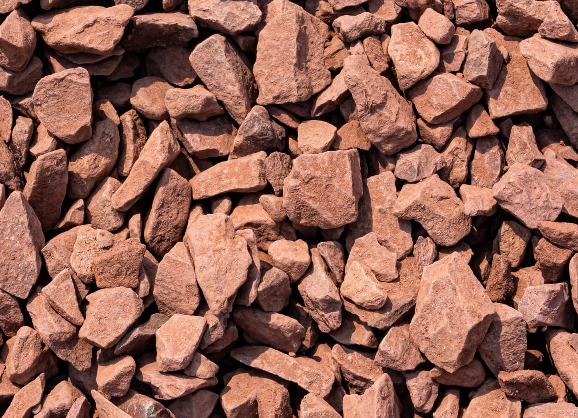 2B red raven limestone decorative aggregate